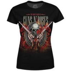 Imagem de Camiseta Baby Look Feminina Guns N' Roses Md04