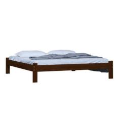 Imagem de Cama Turca King Size Madeira Reforçada Cor Castanho - Nemargi