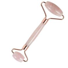 Imagem de Massageador Facial Pedra De Jade Rosa Anti Rugas Anti Stress - Rolo Ma