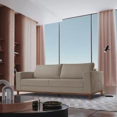 Imagem de Sofá 3 Lugares Linho 200 Cm Roma Cinza