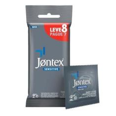Imagem de Preservativo Camisinha Jontex Sensitive - Leve 8 Pague 7 Unidades