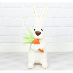 Imagem de Coelho de pelucia realista cacá 30 cm fazendinha - CKD CONFECÇÕES, Pal