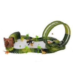 Imagem de Brinquedo De Menina Pista De Corrida De Carrinhos Dinossauro - Dm Toys