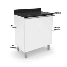 Imagem de Balcão De Cozinha E Lavanderia Com 2 Portas 0,70M