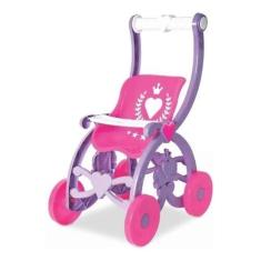Imagem de Carrinho De Boneca Encantado Rosa Bebê Reborn 60 Cm Lugo