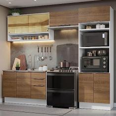 Imagem de Guarda Roupa Dormitório Modulado Alpes Solteiro Canto c/ Bancada de Estudo - Roupeiro Luciane M04