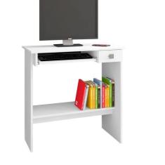 Imagem de Mesa Para Computador 1 Gaveta Branco 891 Ajl Móveis