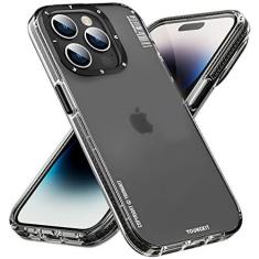 Imagem de YOUNGKIT Capa compatível com iPhone 14 Pro, proteção total, militar, à prova de choque, translúcida, fosca, capa traseira rígida e amortecedora macia, antiarranhões, para iPhone 14 Pro de 6,1