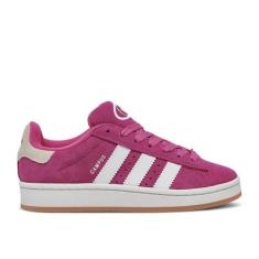 Imagem de adidas Campus 00 Tênis infantil grande,, Semi lúcido fúcsia/calçado branco/chiclete, 18