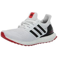 Imagem de adidas Ultraboost 1.0 Tênis masculino, Branco/Preto/Better Scarlet, 39