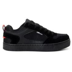 Imagem de Tênis Preto Skate Skatista Masculino Feminino Unissex Camurça Leve Confortável Sola Colada Costurada (PRETO, BR, Adulto, Numérico, 41)
