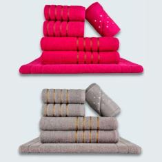 Imagem de Jogo De Toalhas 12 P? S Cole??O Montreal 100% Algod? O Rs + cz