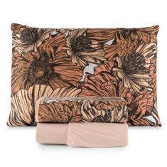 Imagem de Jogo de Cama 03 e 04 Pçs Malha 100% Algodão Fio Penteado 30/1 Completo