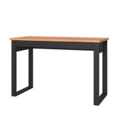 Imagem de Mesa Para Escritório 1 Gaveta Industrial Freijó/preto - Dalla Costa