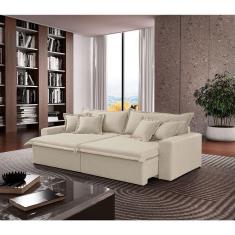 Imagem de Sofá Montreal Linho 02 Módulos De 120m B25cm Meu Sofá Online A302 Linho Branco