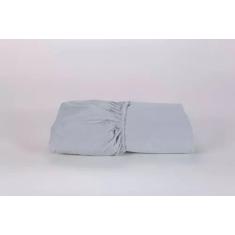 Imagem de Lençol Cama Viúva Avulso(1,88m x 1,28m x 30alt) Com Elástico 100% Algodão 200 Fios Percal cinza