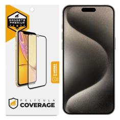 Imagem de Gshield Película Coverage 5D Pro Preta para (iPhone 15 Pro Max)