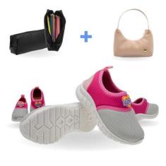 Imagem de Tenis Básico Casual e Escolar Infantil Feminino Tam 20 ao 27 - Club Ha