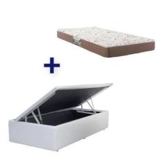 Imagem de Conjunto: Box Com Baú Branco + Colchão Herval Durabilli D45 Herval Sol