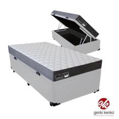 Imagem de Conjunto Cama Box Baú Solteiro + Colchão D33 Solteiro Linha Platinum M