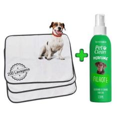 Imagem de Kit Perfume Pet Clean P/Pets 120ml + 3 Tapetes Higiênicos P/Pets - Dog