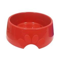 Imagem de Comedouro plástico Pop para cães e gatos Furacão Pet n3 - 1.000 ml (vermelho)