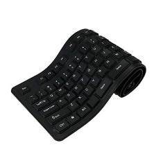 Imagem de Docooler 108 teclas usb silicone flexível teclado dobrável à prova d 'água à prova de poeira usb teclas silenciosas para teclado de desktop portátil