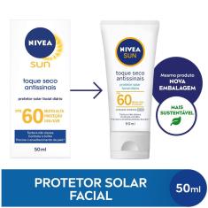 Imagem de NIVEA SUN Protetor Solar Facial Toque Seco Antissinais FPS60 50ml