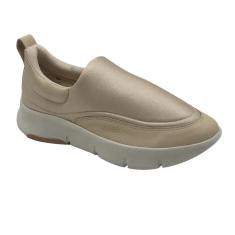 Imagem de Tênis Usaflex Casual Tecido Elástico Nude 0702-Feminino