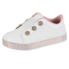Imagem de Tênis Molekinha Infantil Meninas, Branco, 30