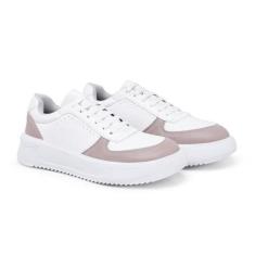 Imagem de Tênis Feminino Branco Retrô Casual Sneaker Clássico Confortável - Rina