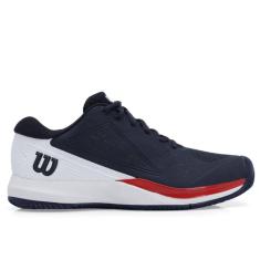 Imagem de Tênis Wilson Rush Pro Ace Clay Marinho Branco e Vermelho
