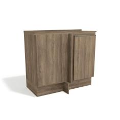 Imagem de Balcao De Cozinha Canto Reto Maxxi G748 1 Porta C Tampo Nogal Kappesberg