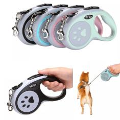 Imagem de Coleira Guia Retrátil Pet Cachorros Gatos 3 Metros Até 20kg