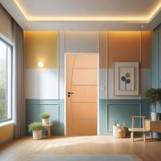 Imagem de Porta de Madeira Bondoor 210x110cm Friso 09 Jb Portas Angelim