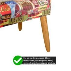 Imagem de Poltrona Nina para Sala de Estar Rodapé Coca Cola
