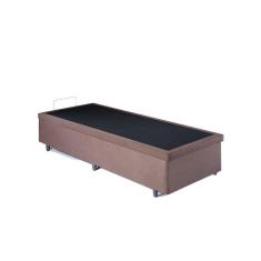 Imagem de Base de Box Baú Solteiro 96x203x34cm em Suede Marrom