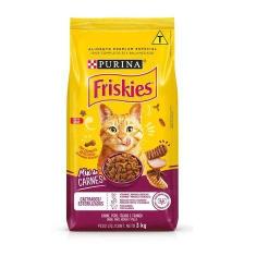 Imagem de Ração friskies gatos castrados Mix de Carne 3kg