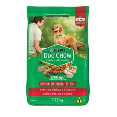 Imagem de Ração Dog Chow Carne, Frango E Arroz Cães Adultos  15Kg - Nestlé Purin