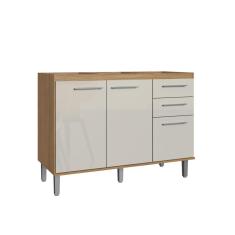 Imagem de Balcão Decibal Gaia Co8320 Natural/Cristalo