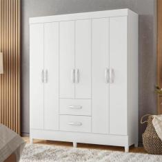Imagem de Guarda-Roupa Casal Mobi 6 PT 2 GV Branco