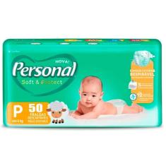 Imagem de Fralda Personal Soft e Protect Tamanho P 50 Unidades Peso Indicado Até 6kg