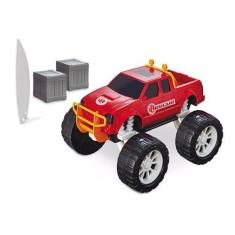 Imagem de Brinquedo Carrinho Monster Caminhonete Bombeiro Rescue Team