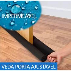 Imagem de Protetor Rolinho Veda Porta Ajustável Impermeável Kit c/ 2un