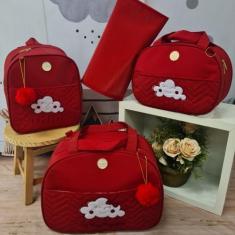 Imagem de Bolsa Maternidade Nuvem Chuva de Amor com mochila e trocador - MK BABY