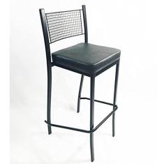 Imagem de Banqueta EMPILHÁVEL Preta alta assento preto - Poltronas do Sul