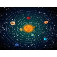 Imagem de Papel De Parede Infantil Espaço Sistema Solar  Azs69
