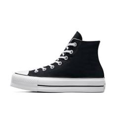 Imagem de Converse Tênis feminino Chuck Taylor All Star Lift, Preto/branco/branco, 5
