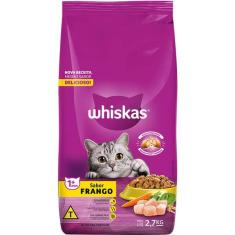 Imagem de Ração Whiskas Frango para Gatos Adultos - 2,7 Kg