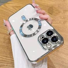 Imagem de Estojo transparente de carregamento sem fio para iPhone 14 13 12 11 Pro Max X XR XS 7 8 Plus SE 2020 22 Mini capa macia, prata, para iPhone 7plus